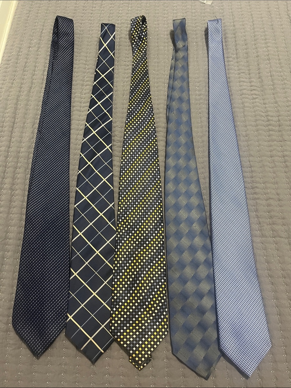 Van Heusen Blue and Yellow Mix Men's Necktie Set - 5 Pack